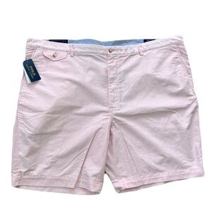 NWT Polo Ralph Lauren ‘Classic Fit’ Pink and White Striped Shorts, Size 50B